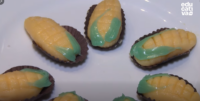 Brigadeiro de milho decorado para festa junina