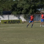 Jogadores do Comercial em treinamento para a Série B do Sul-Mato-Grossense 2024.