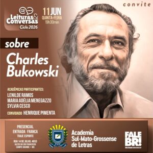 Academia Sul-Mato-Grossense de Letras (ASL) em Campo Grande, palco de evento sobre Charles Bukowski.