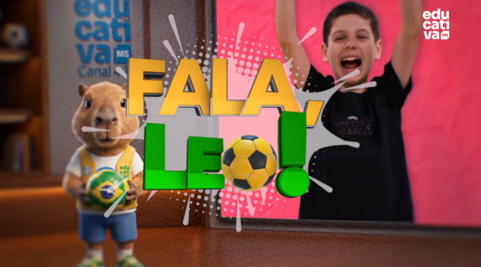 Leonardo Barbosa (Léo) apresentando curiosidades sobre a história das Copas do Mundo