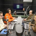 Tenente-coronel Leonardo Congro e Sérgio Carvalho discutem incêndios florestais em Mato Grosso do Sul.