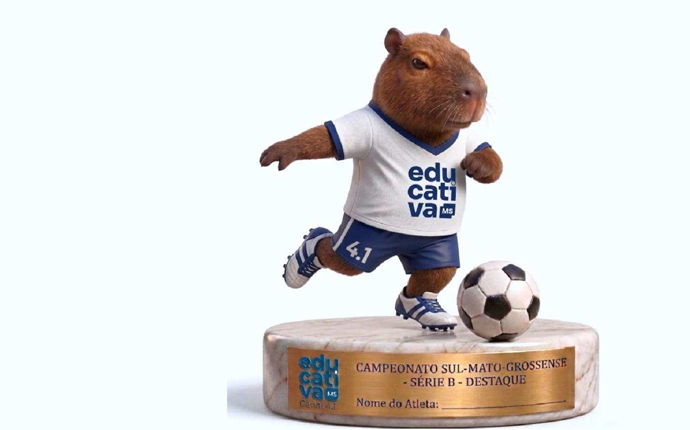 Troféu Educa, prêmio para melhor atleta da Série B do Campeonato Estadual MS.