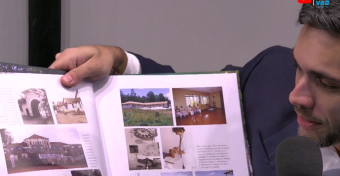 Capa do álbum histórico do Hospital São Julião de Campo Grande com mais de 530 fotografias.