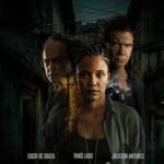 Capa do filme Território do Crime, com foco na temática de crime organizado.
