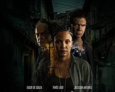 Capa do filme Território do Crime, com foco na temática de crime organizado.