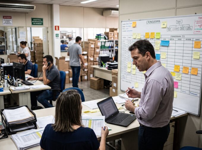 Gráfico mostrando baixa maturidade operacional em empresas de médio porte em Mato Grosso do Sul.